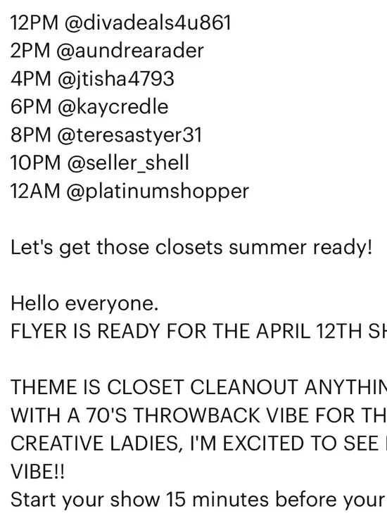 4/12 SELLATHON CLOSET CLEAROUT!! 🎉LIVE TODAY! 4-6 pm EST - Picture 2 of 2